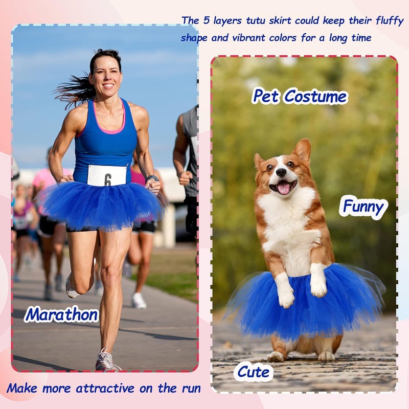 ILHSTY 3 Pack Women Teens Adult Tutu Skirt, 5 Layers Puffy Classic Tulle Tutus Skirts for Women Ballet Run Party Halloween Costume - Image 5